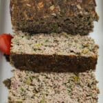 pin image with the title romanian drob recipe.