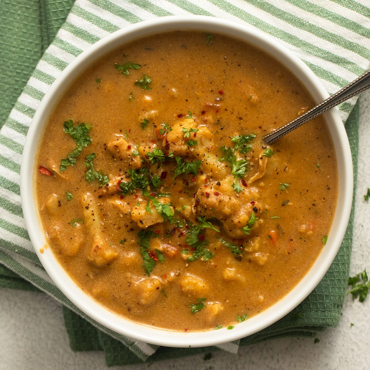 Cauliflower Chicken Soup