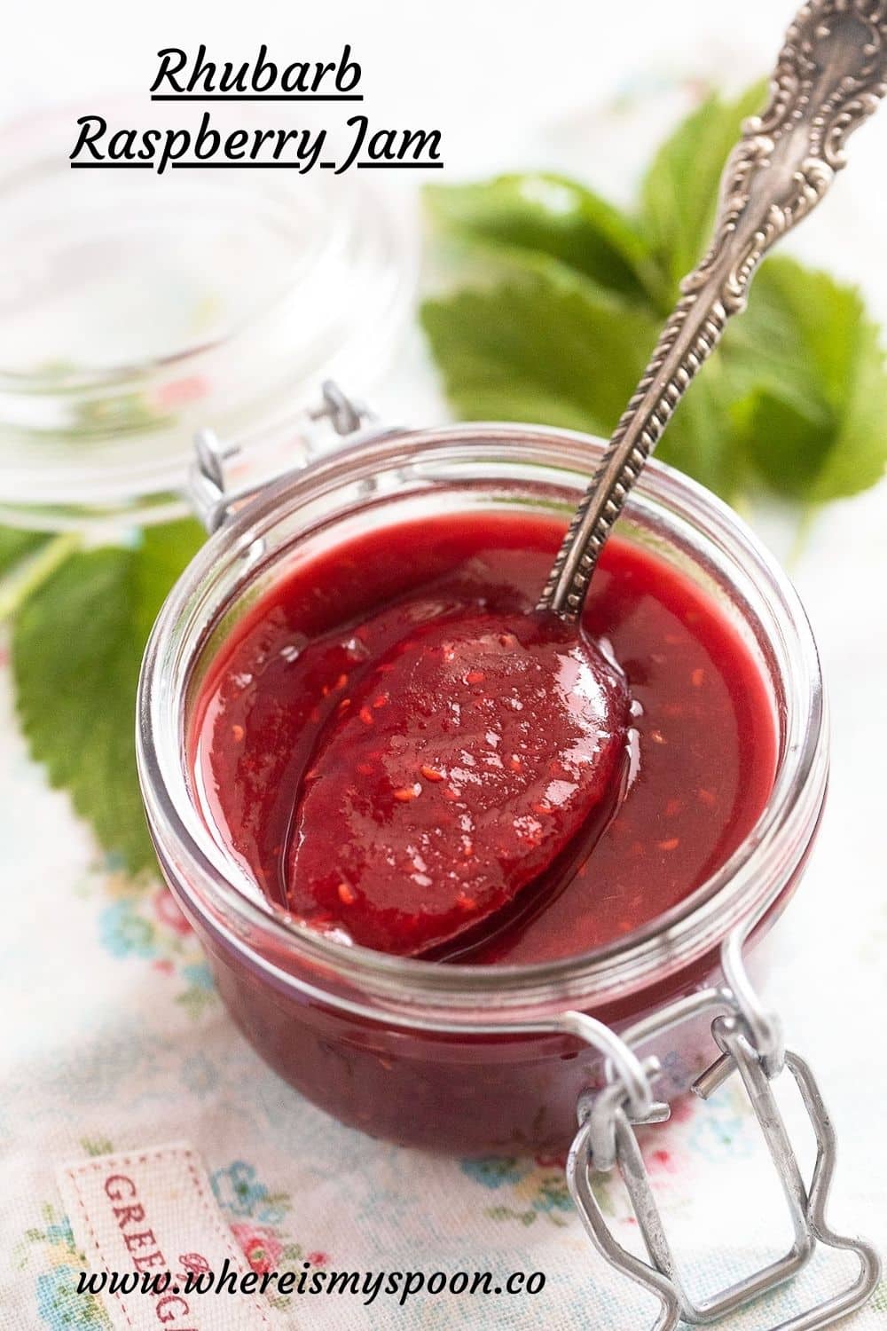 Rhubarb Raspberry Conserve Rhubarb Raspberry Jam - Where Is My Spoon