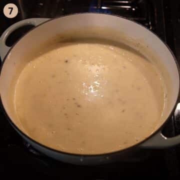 simmer white sauce with capers for königsberger klopse.