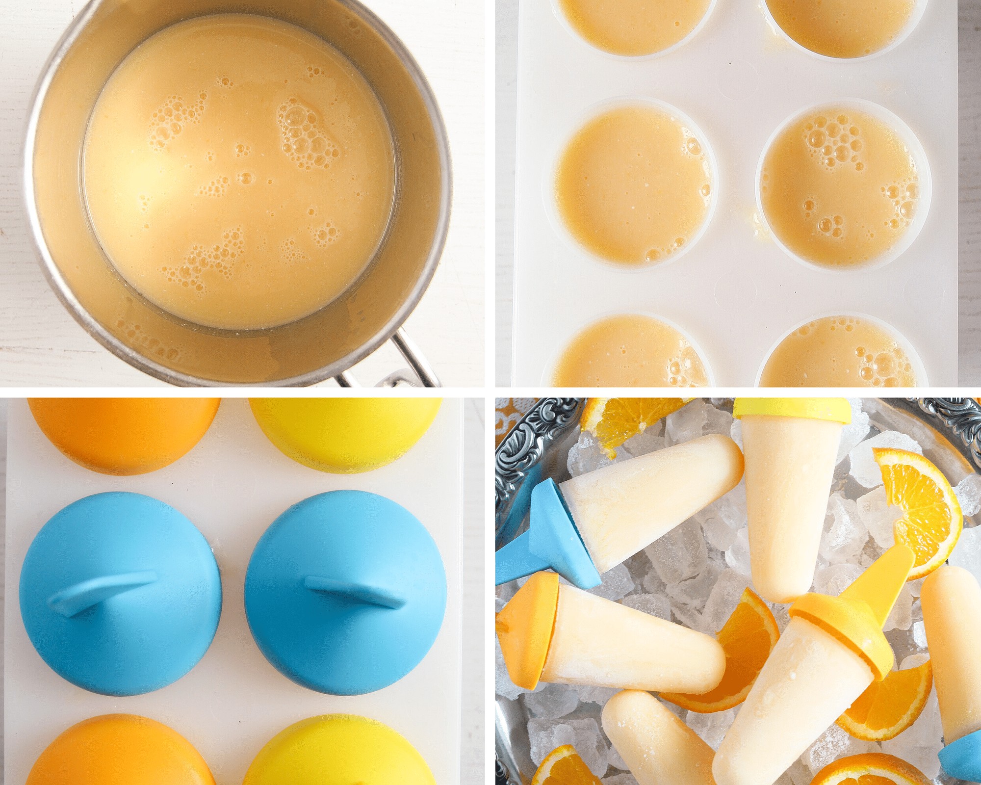 how to make orange pops step by step