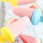 popsicles on a ice cubes bed