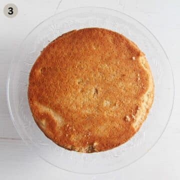 sponge for cherry bakewell cake.