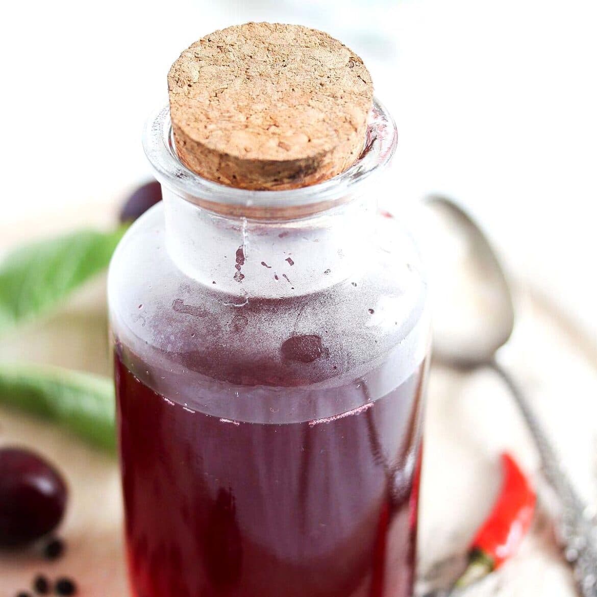 Cherry Vinegar Homemade Infused Vinegar Where Is My Spoon