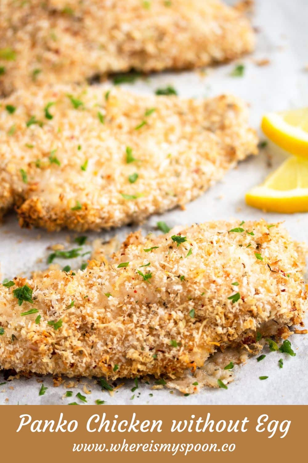 Breaded Chicken without Egg (with Panko) - Where Is My Spoon