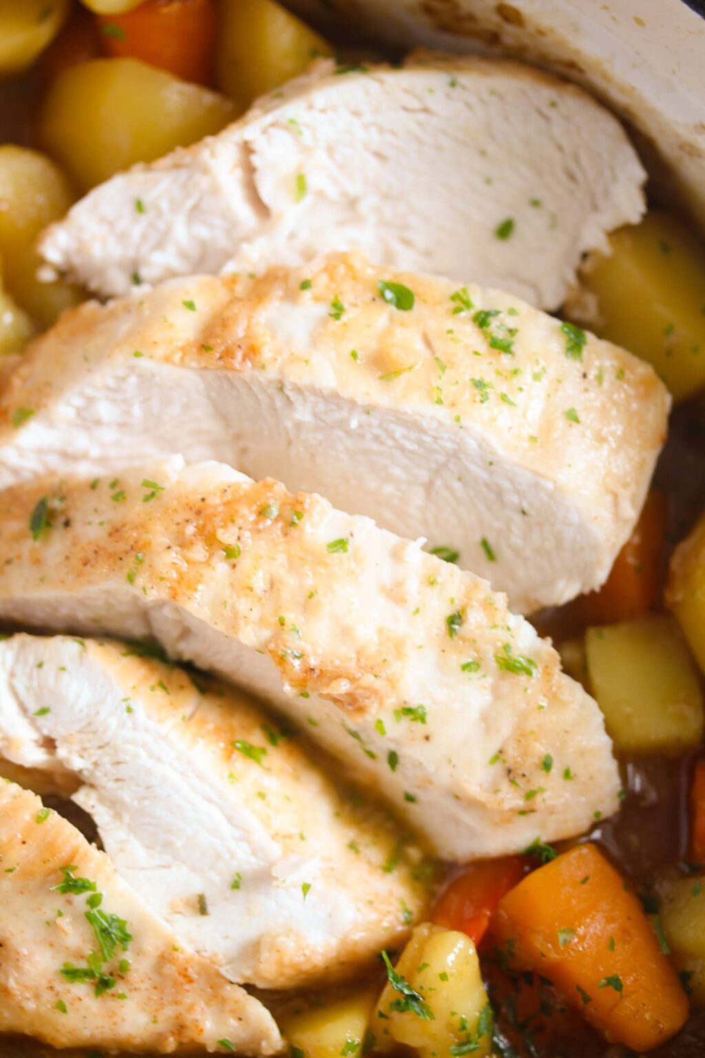 Dutch Oven Chicken Breast (with Vegetables and Potatoes)