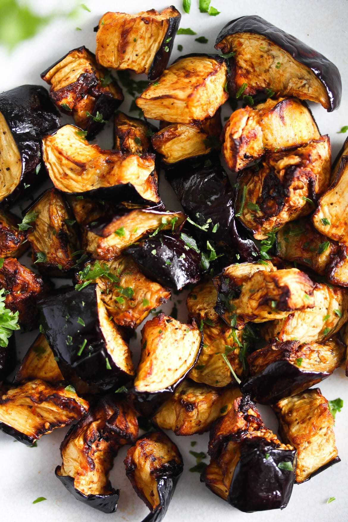 Air Fried Eggplants Two Ways (with or Without Glaze)