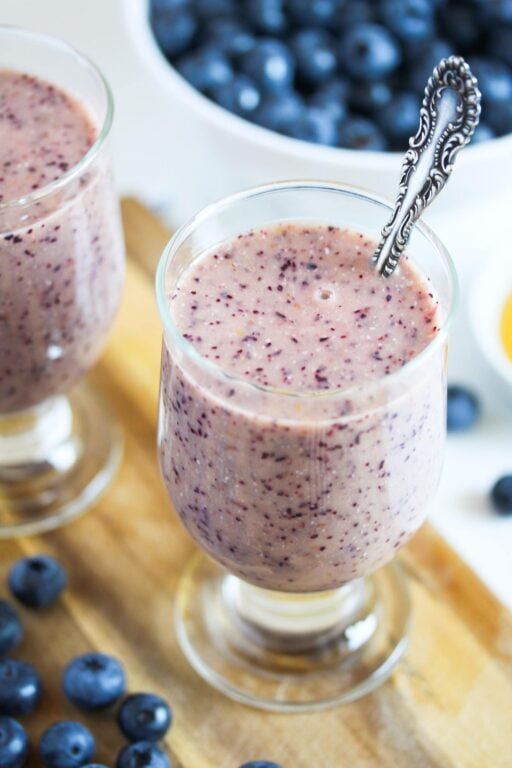 Peach Blueberry Smoothie - Where Is My Spoon