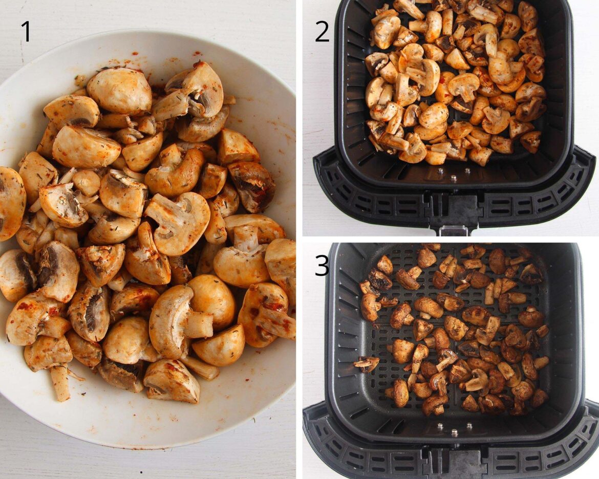 How to Air Fry Mushrooms - Where Is My Spoon