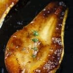 pinterest image with the title amazing roasted pears.