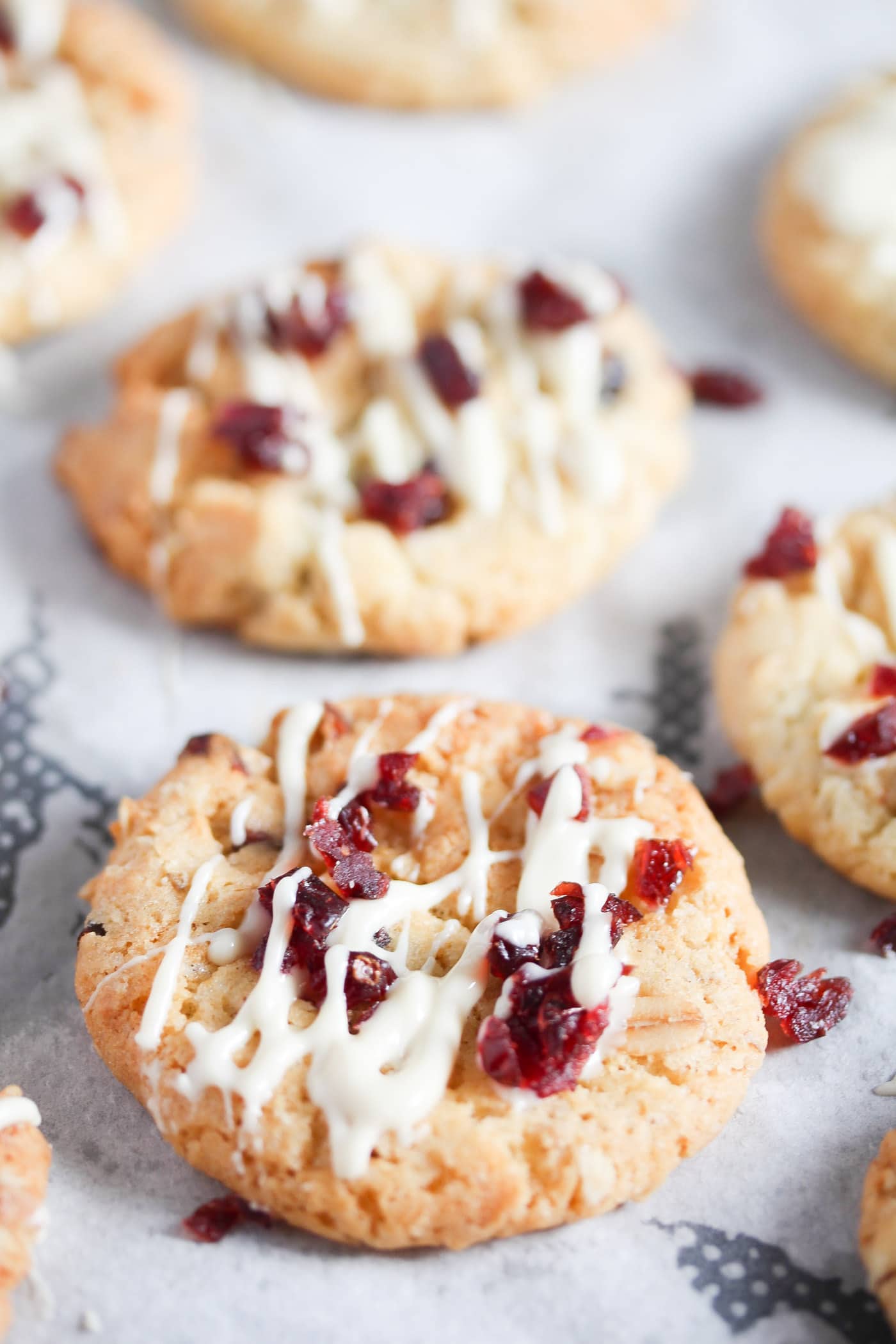 white chocolate cranberry cookies