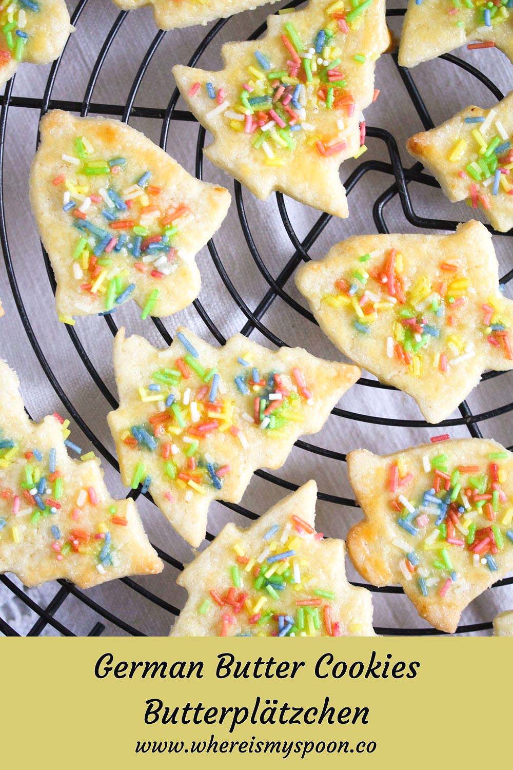 German Butter Cookies Christmas Butterplätzchen Recipe