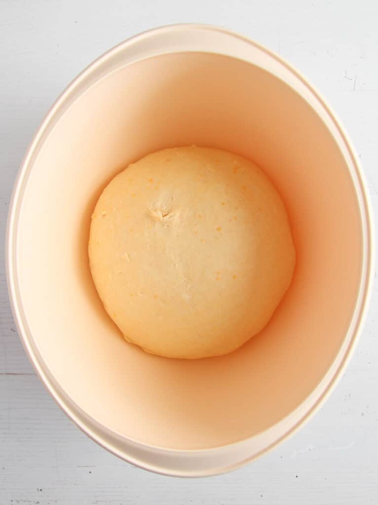 yeast dough in a large bowl