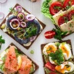 pin image with the title smörrebröd recipe.