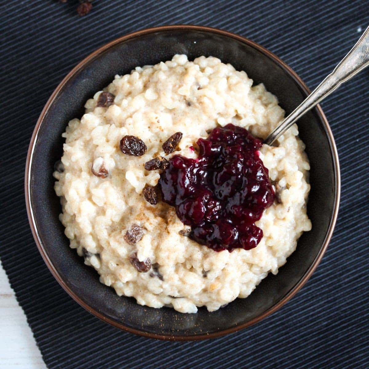 Creamy Condensed Milk Rice Pudding