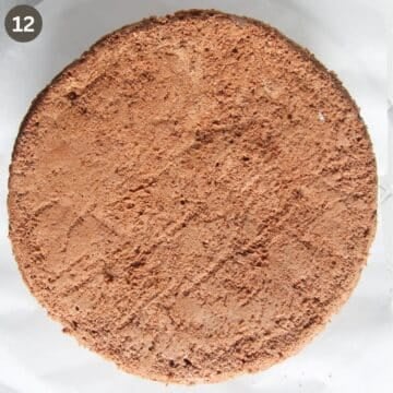 chocolate sponge for making a layered cake.
