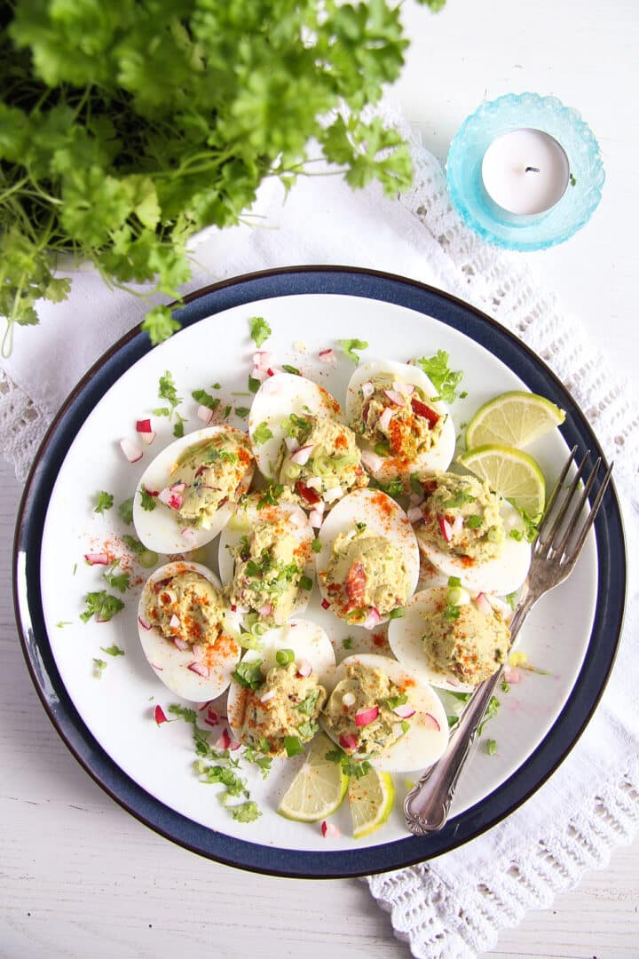 Mexican Deviled Eggs with Avocado Where Is My Spoon