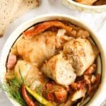 pinterest image with the title sarmale recipe.