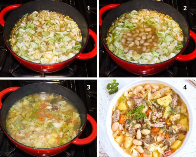 Soup with Lamb Bones (Vegetables, Beans and Potatoes)