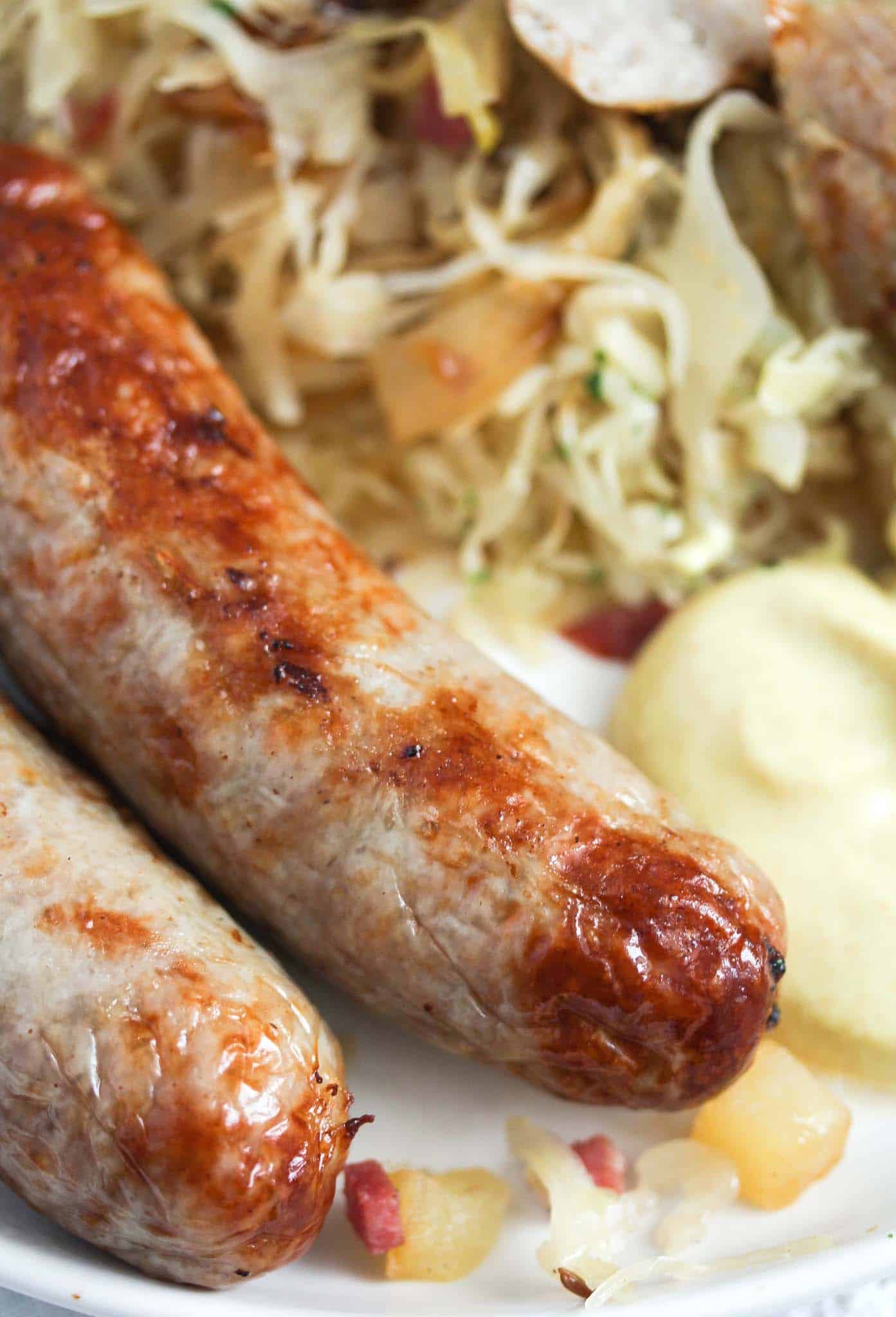 German Bratwurst and Sauerkraut Where Is My Spoon