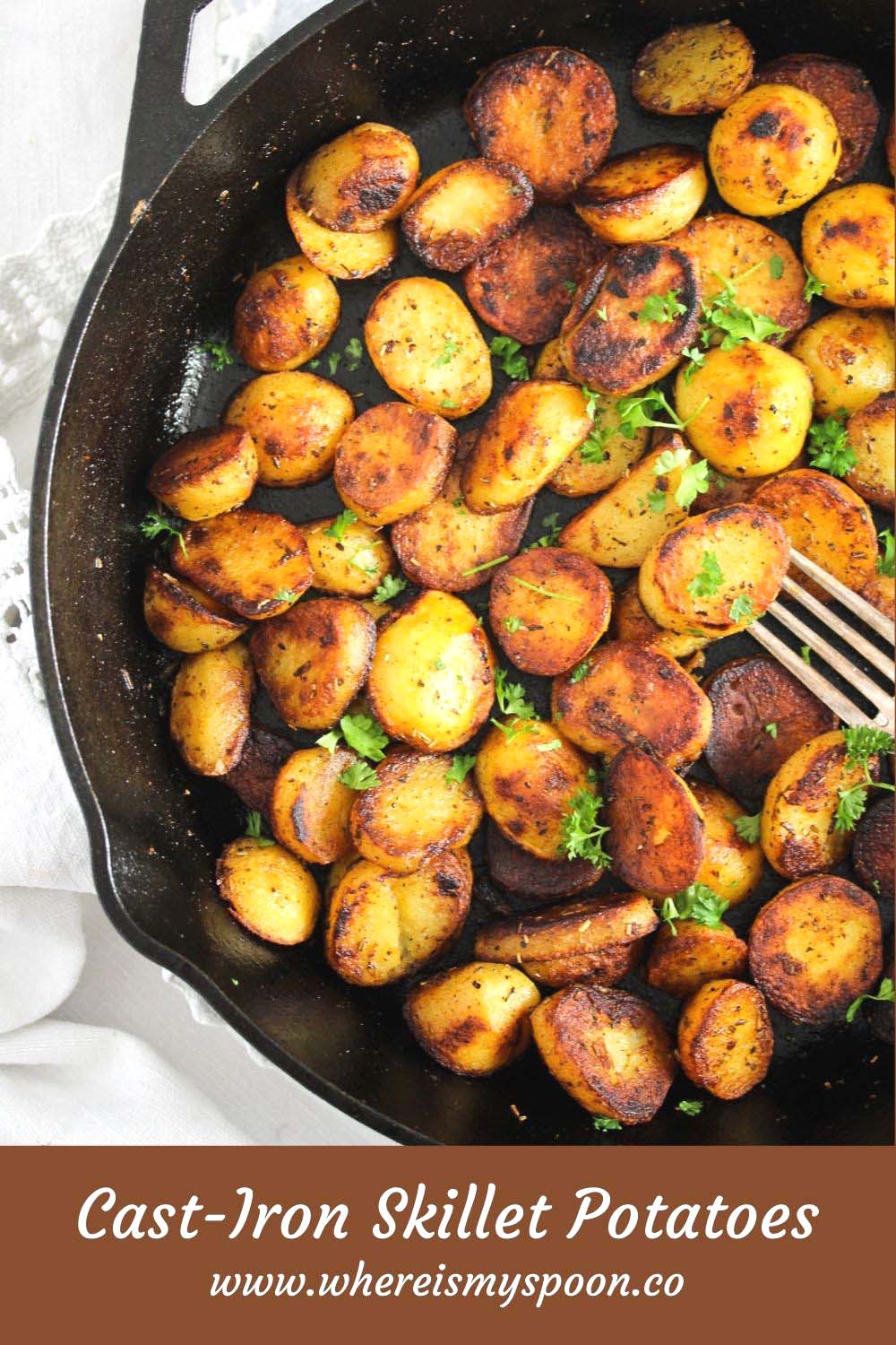 Easy Potatoes in a Skillet (Stovetop) - Where Is My Spoon