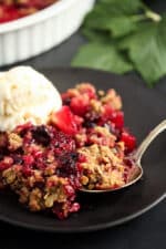 Black Currant And Apple Crumble - Where Is My Spoon