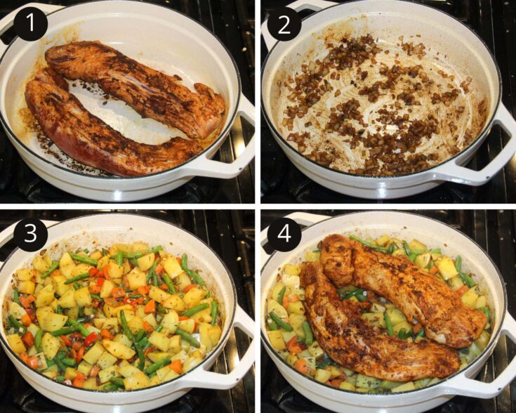 Schweinefilet im Dutch Oven (mit Gemüse) Wo ist mein Löffel Rocket site