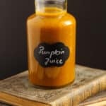 hogwarts pumpkin juice in a labeled bottle.