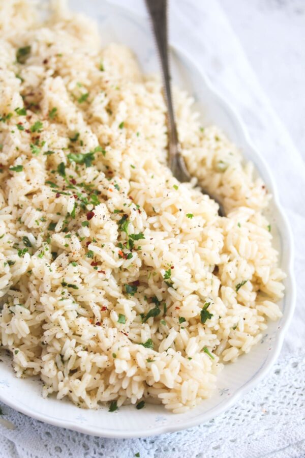 Simple Buttered Rice with Garlic Where Is My Spoon