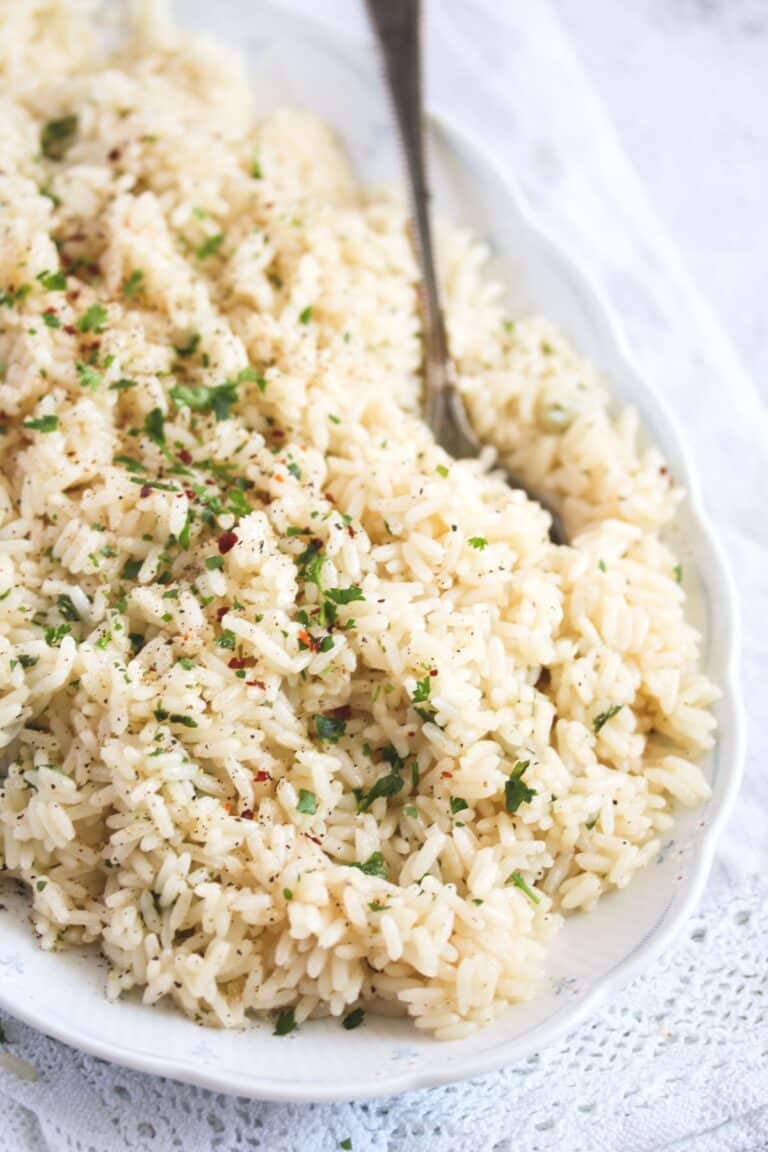Simple Buttered Rice with Garlic Where Is My Spoon