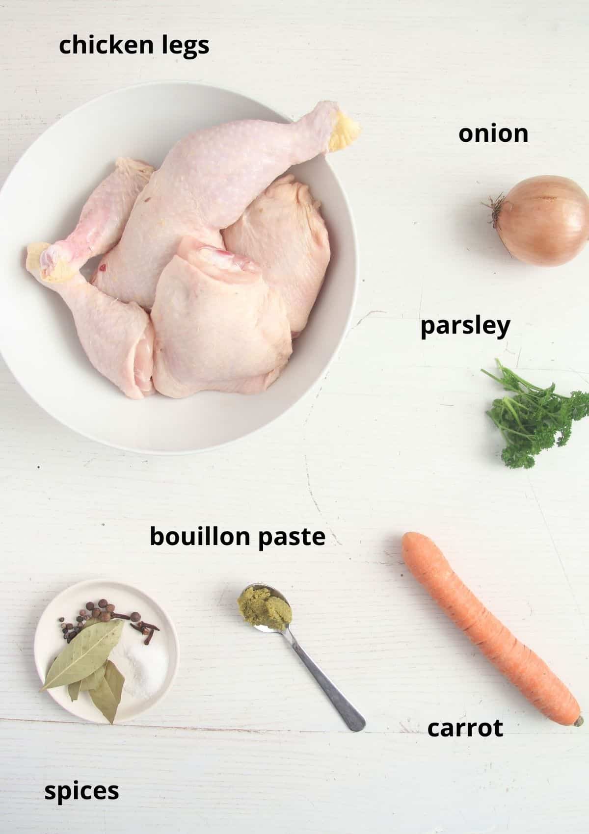 achtergrond Reflectie ingesteld How to boil Chicken Legs (Thighs, Drumsticks, Quarters) -