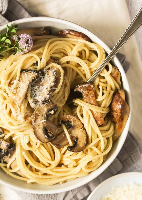 Truffle Oil Pasta (with Mushrooms) Where Is My Spoon
