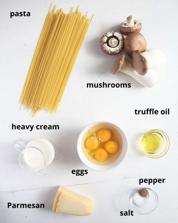 Truffle Oil Pasta (with Mushrooms) Where Is My Spoon