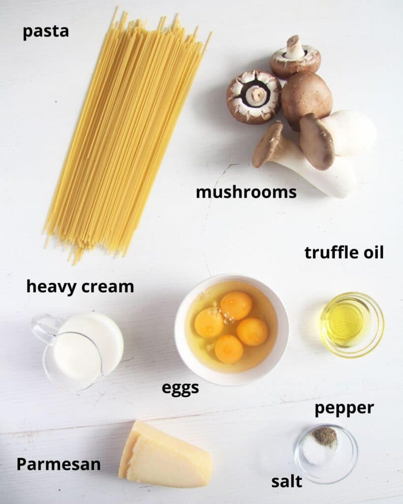 Truffle Oil Pasta (with Mushrooms) Where Is My Spoon