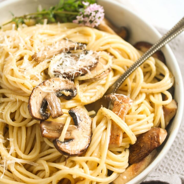 Truffle Oil Pasta (with Mushrooms) Where Is My Spoon
