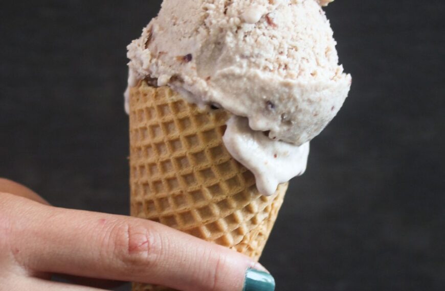 Cherry Amaretto Ice Cream (No-Churn)