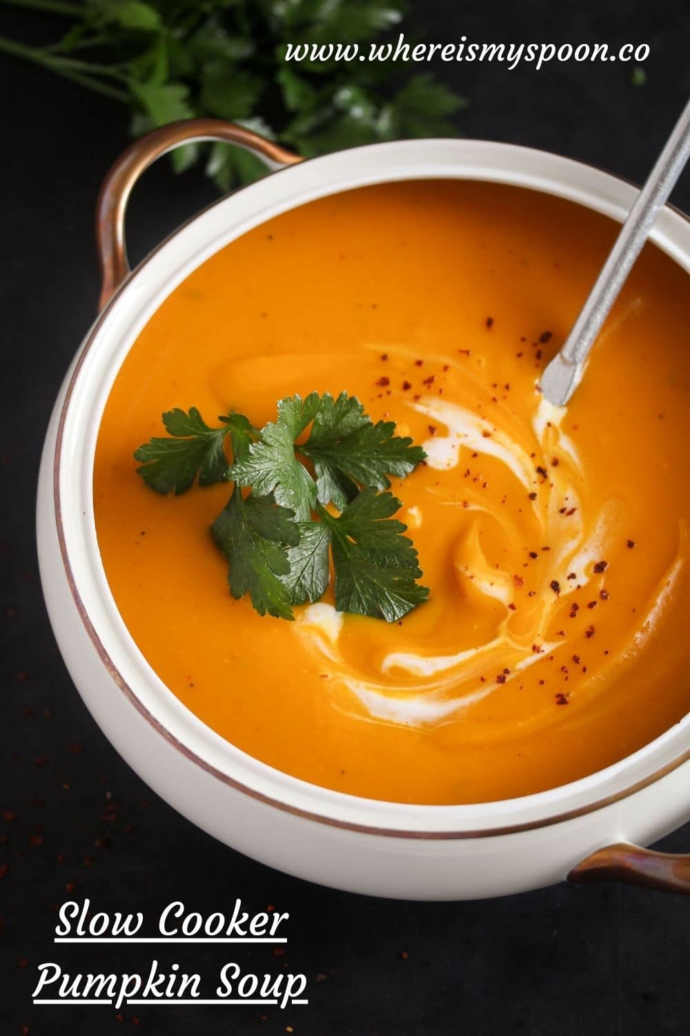 Easy Slow Cooker Pumpkin Soup Where Is My Spoon