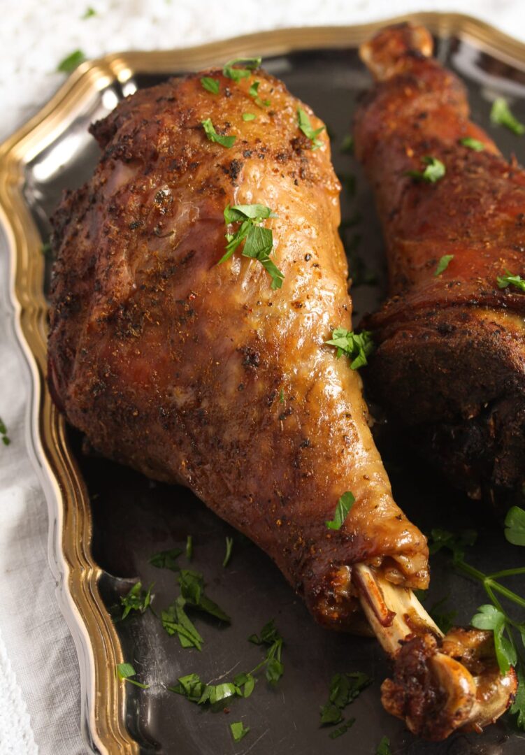 Slow Cooker Turkey Legs with Gravy Where Is My Spoon