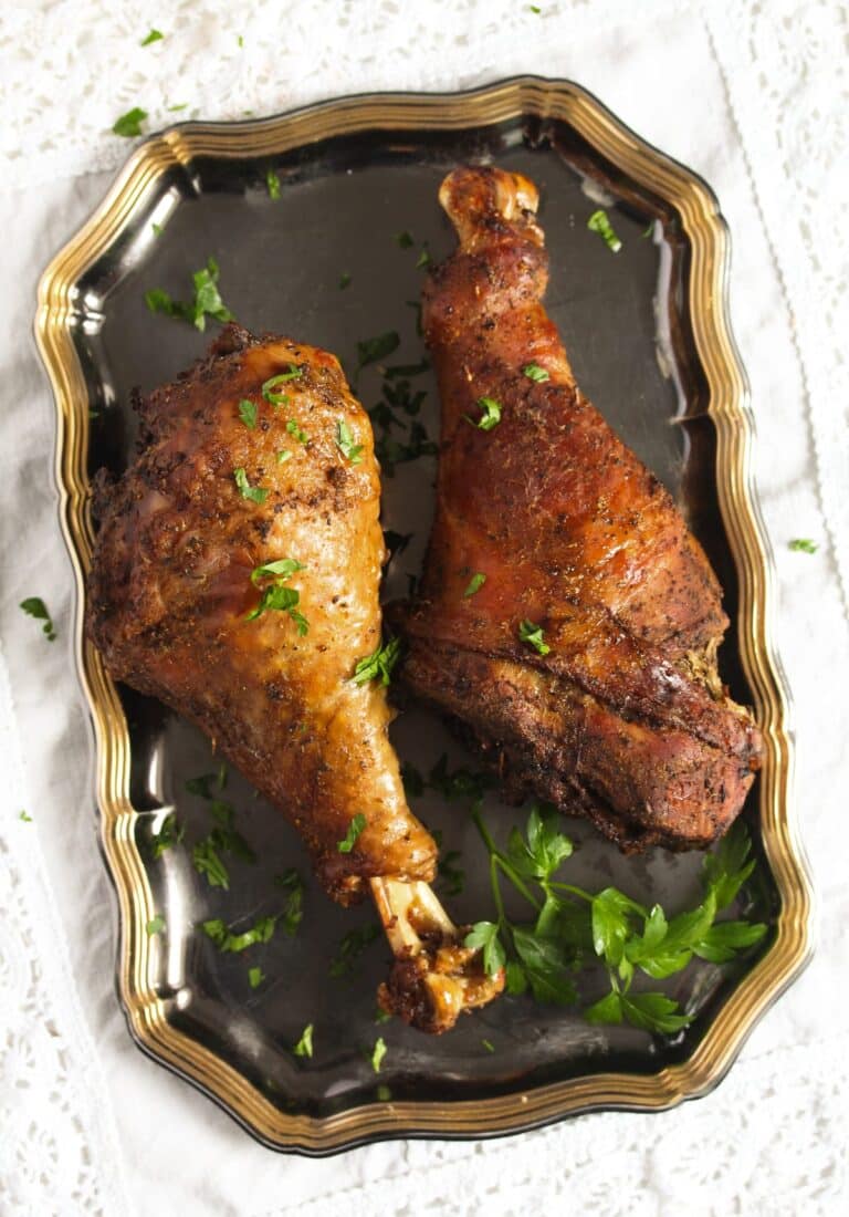 Slow Cooker Turkey Legs (with Gravy) - Where Is My Spoon
