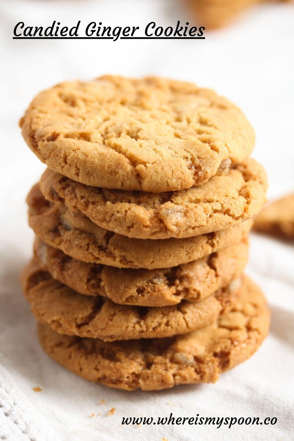 The Best Ginger Cookies with Candied Ginger