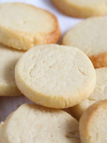 sweetened condensed milk biscuits close up.s