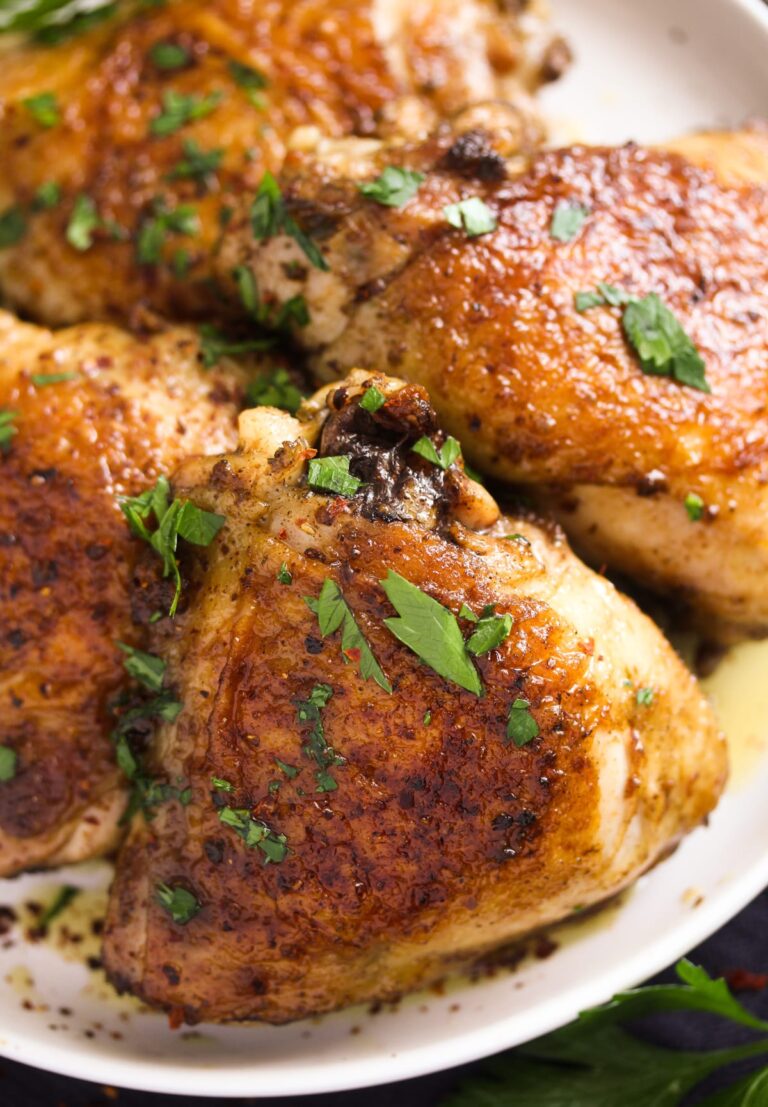 Tender Pan-Fried Chicken Thighs - Where Is My Spoon