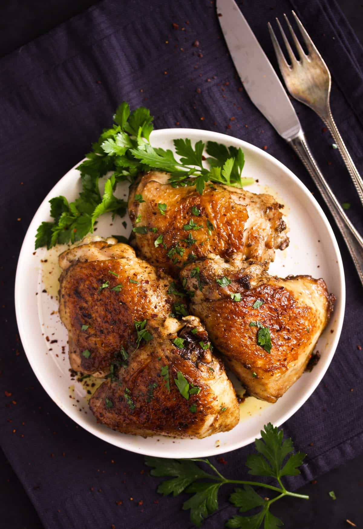 Pan Fried Chicken Thighs