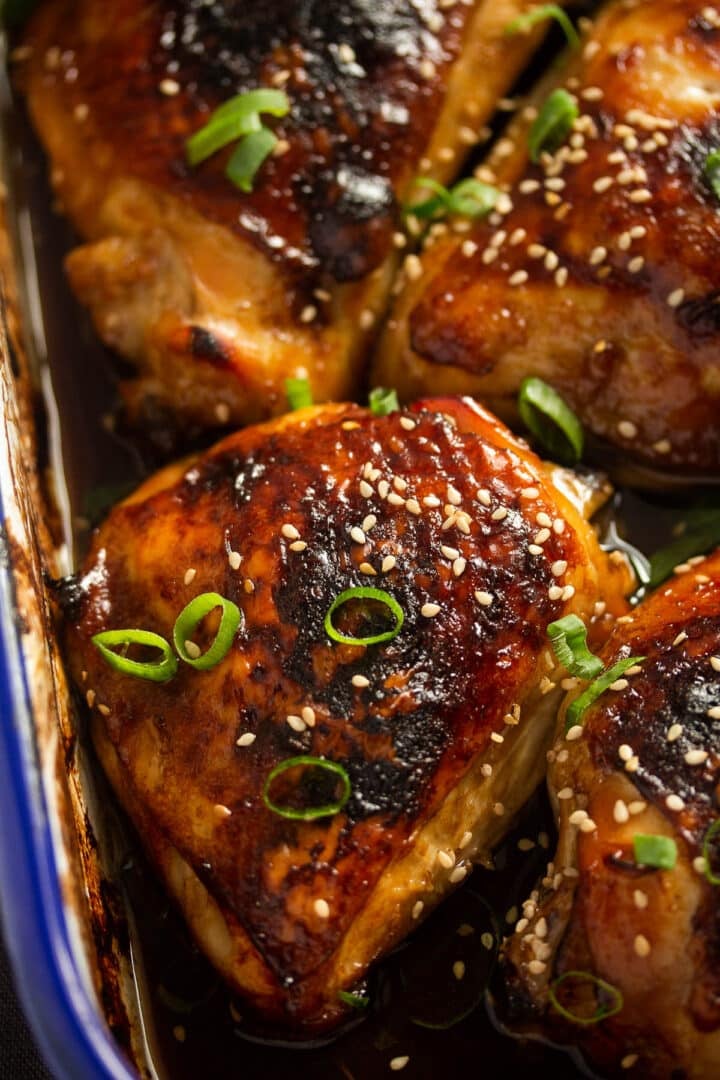 Teriyaki Chicken Thighs in the Oven - Where Is My Spoon