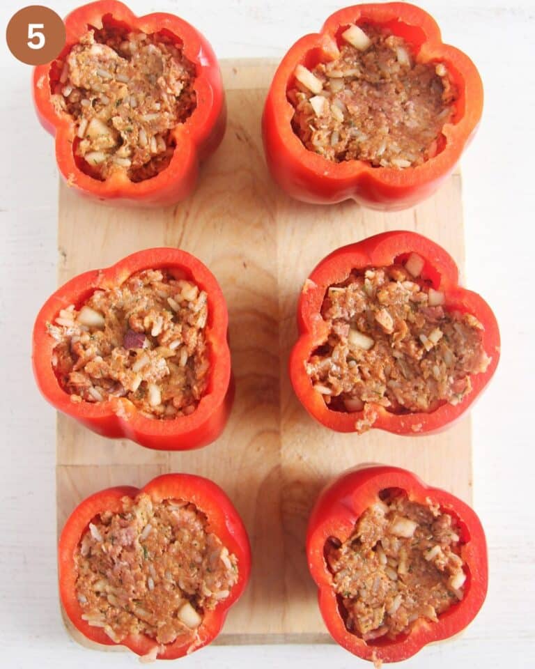 Stuffed Peppers in Tomato Sauce Where Is My Spoon