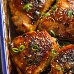 pinterest image of chicken teriyaki with title.
