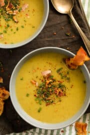 Simple Bacon Potato and Leek Soup - Where Is My Spoon