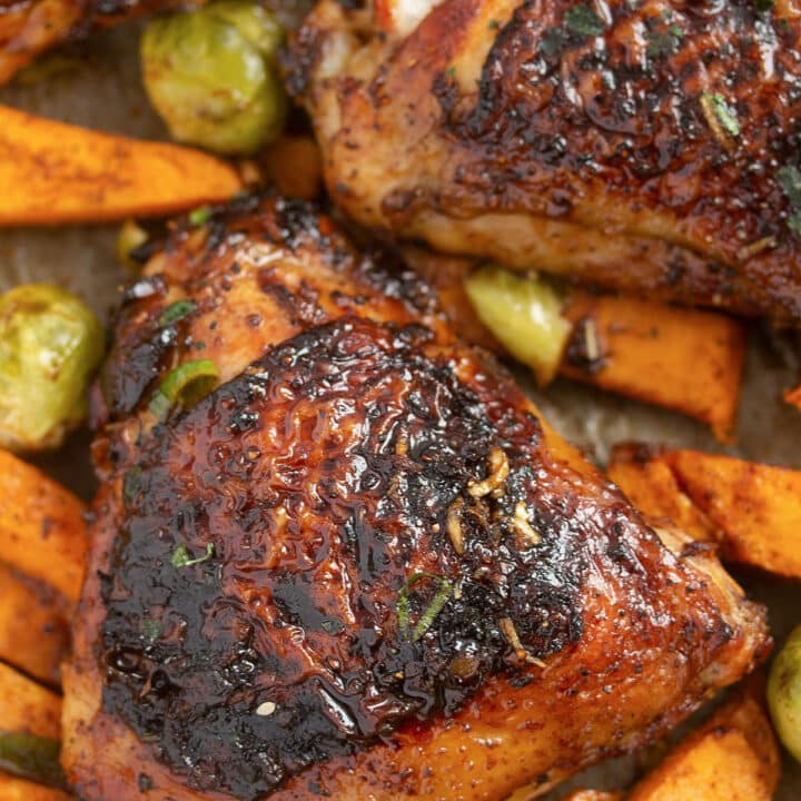 Baked Chicken with Sweet Potatoes - Where Is My Spoon