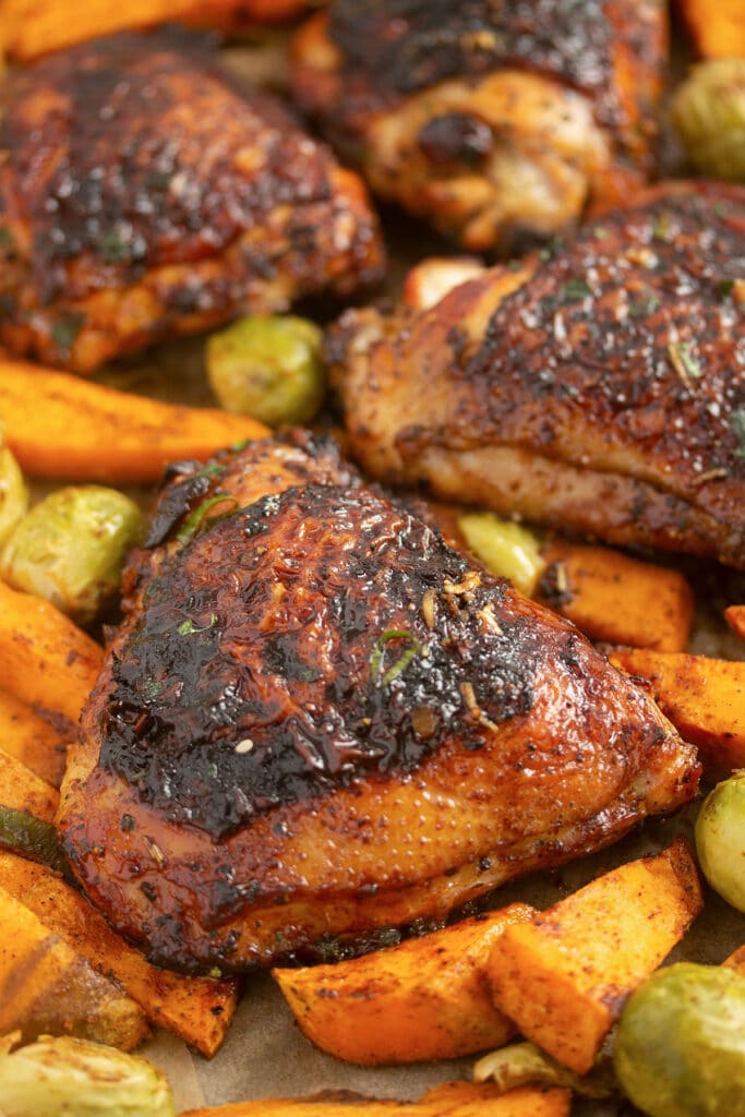Baked Chicken with Sweet Potatoes - Where Is My Spoon