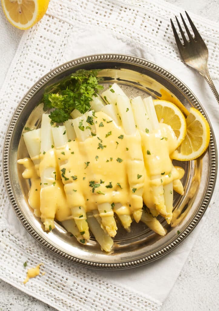 German Asparagus with White Sauce (Hollandaise) Where Is My Spoon
